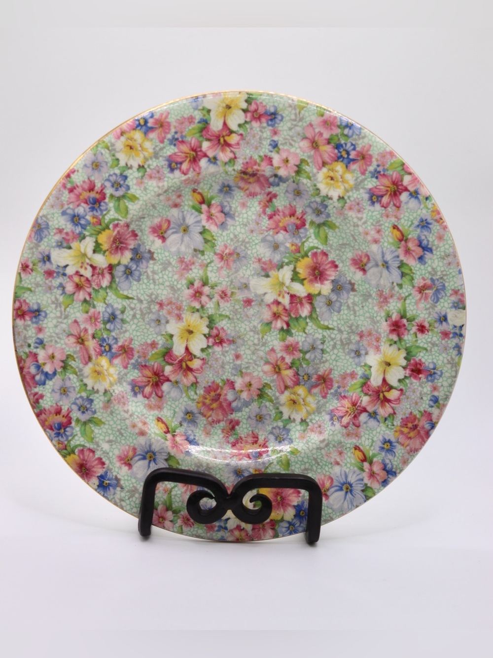 Royal Winton Grimwades Marion Older Style Single Salad Plate Floral Chintz 7.75”